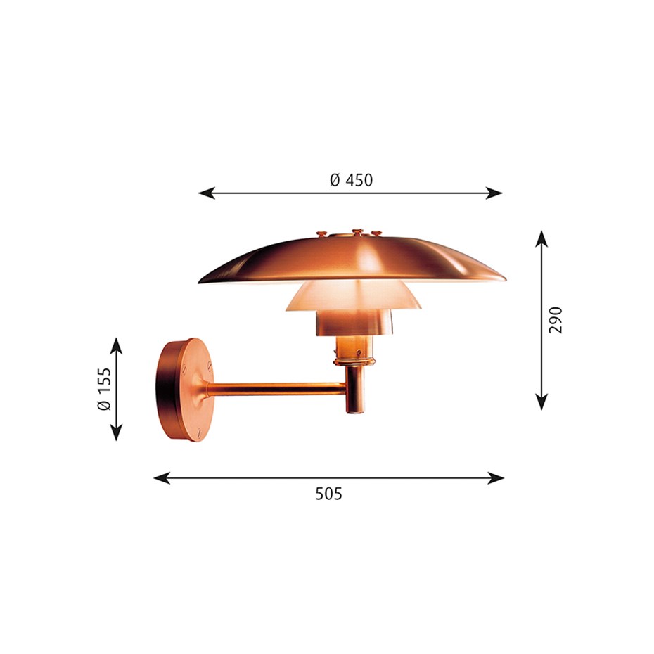 PH Wall lamp Copper - Outdoor - 6