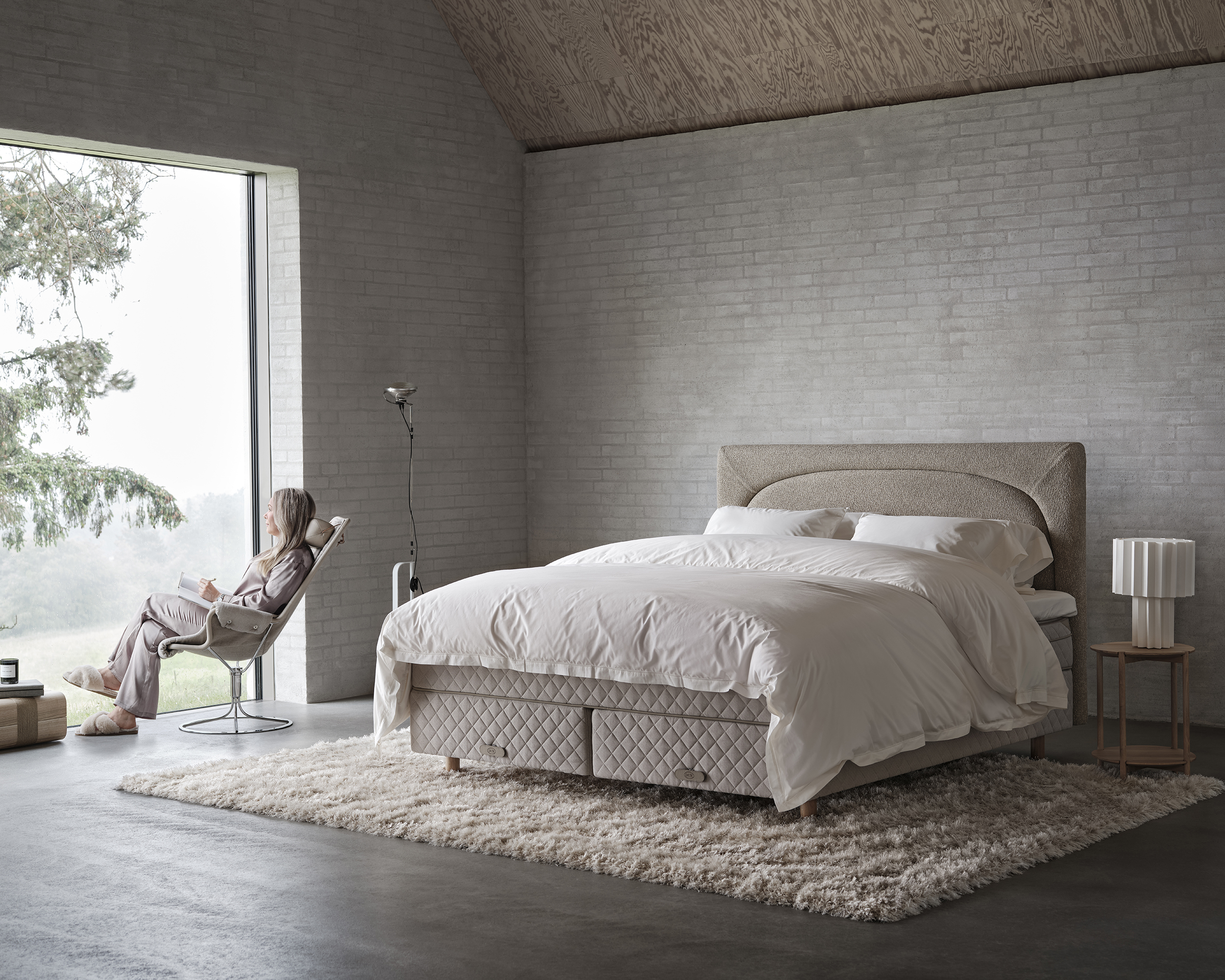 DUX 80 - Sustainable Comfort kontinentalsäng bredd 80-120 cm inkl. bäddmadrass