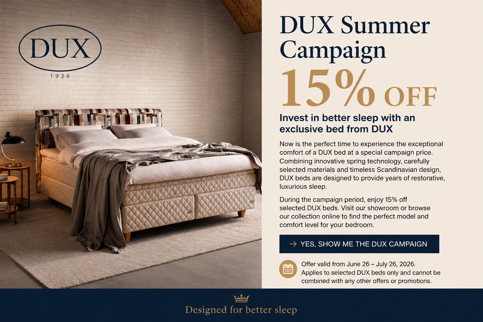 DUX Summer Campaign at Vision of Home