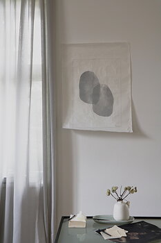 Handtryckt Poster Colour smudge Grå 50x70 cm