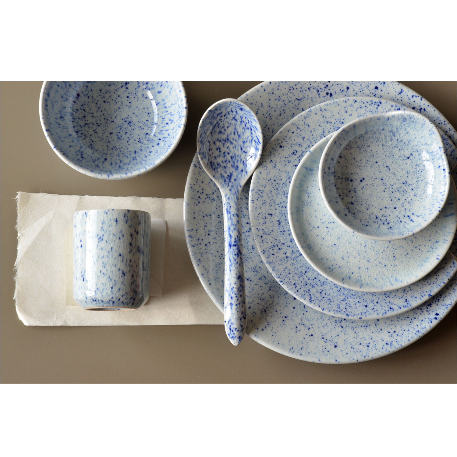 Tallrik 28 cm PURE Stain blue - 6
