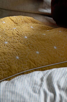 Kudde Blomquilt Gul 60X60