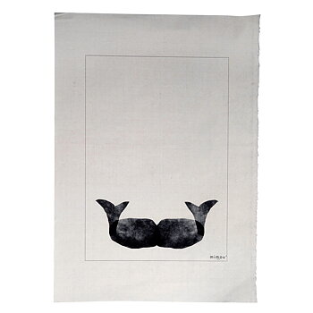 Handtryckt poster Moby svart 50x70