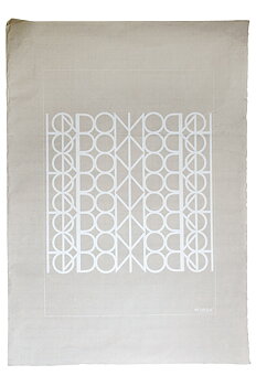 Handtryckt Poster London mood Vit 50x70 cm