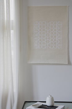 Handtryckt Poster London mood Vit 50x70 cm