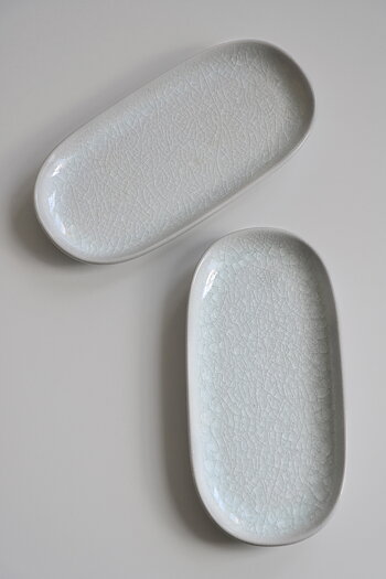 Minifat oval Clear celadon