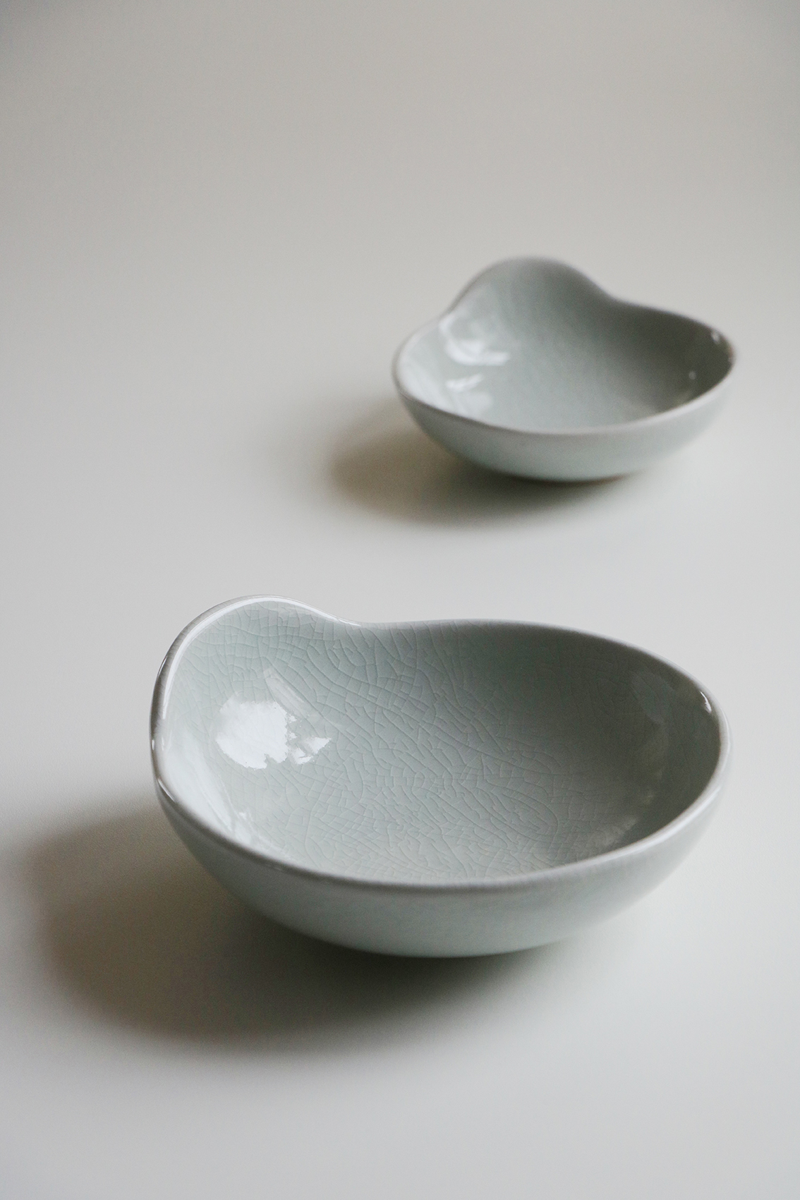 Vingskål stor PURE Clear celadon