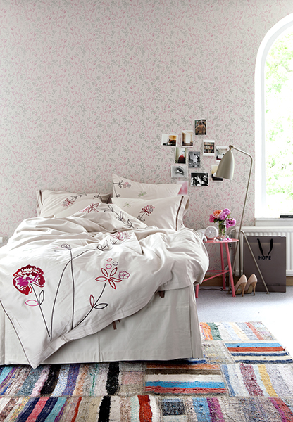 Hotellörngott Vintage Flower Natural 65x65 cm - 3