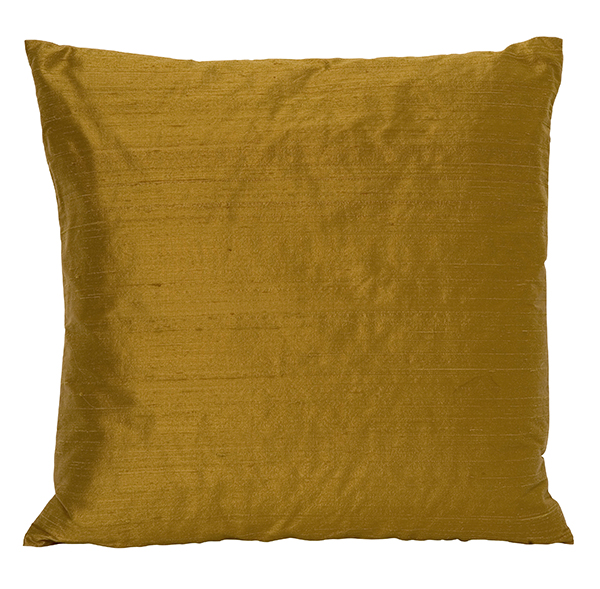 Kudde Handvävd Siden Koppar 50X50