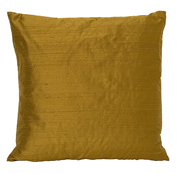 Kudde Handvävd Siden Koppar 50X50