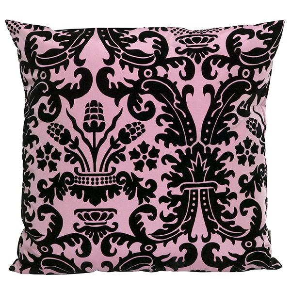 Kudde Florens Rose/Black 50X50