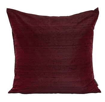 Kudde Handvävd Siden Burgundy 50X50