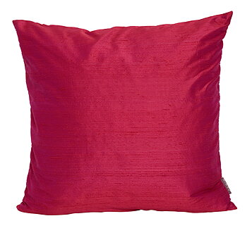 Kudde Handvävd Siden Magenta 50X50