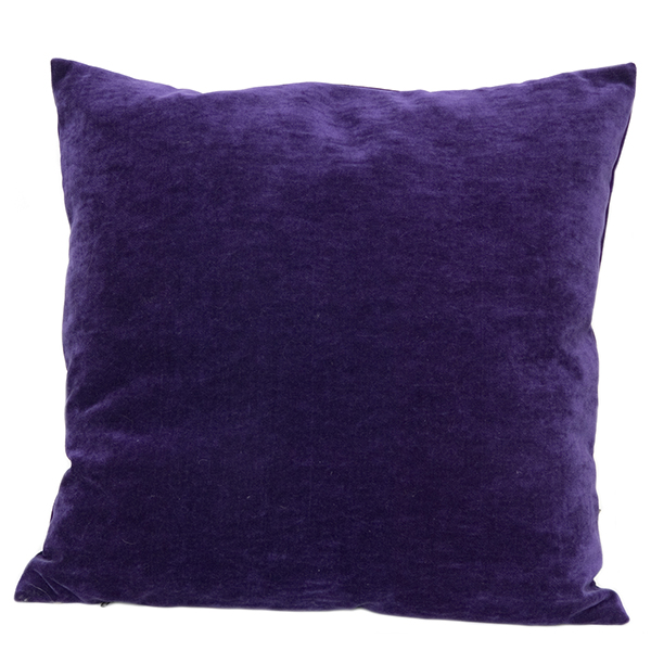 Kudde Vattrad Sammet Purple 50X50