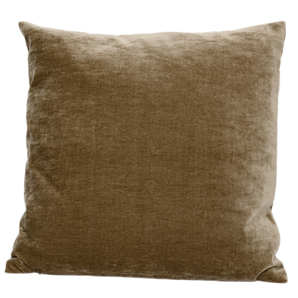 Kudde Vattrad Sammet Sand 50X50