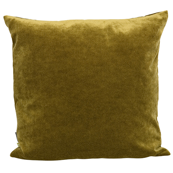 Kudde Vattrad Sammet Lime 50X50