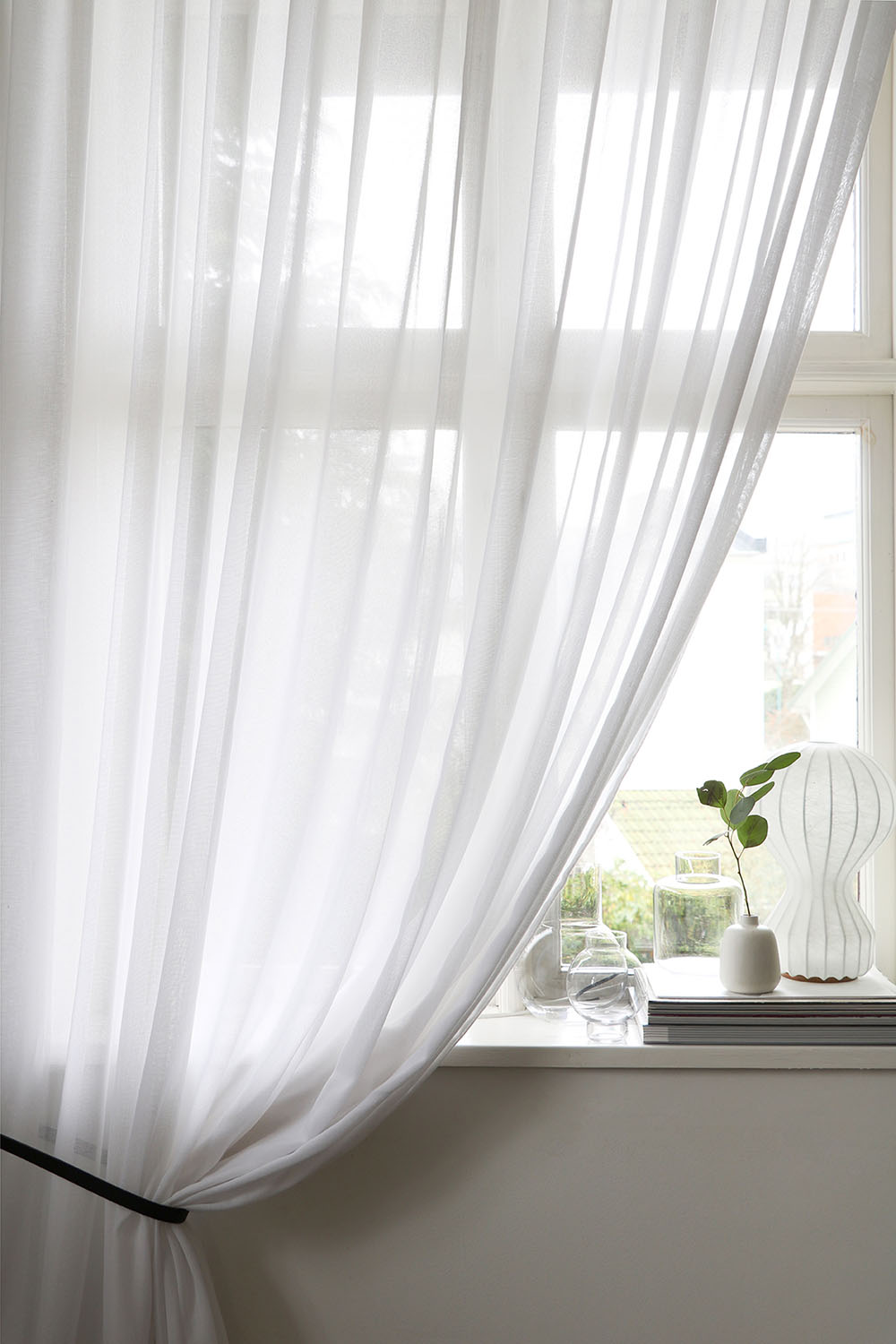 Gardin Lyx Hotellvoile Vit Höjd 250 cm