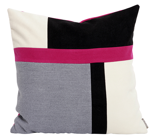 Kudde Payton Block Fuchsia 50X50