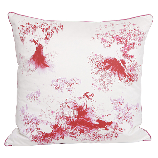 Kudde Toile Mesdames Rosa 50X50