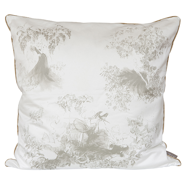 Kudde Toile Mesdames Natur 50X50