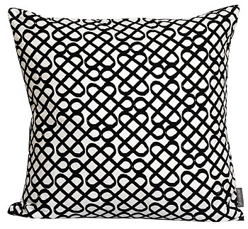Kudde Eternityknot Black 50X50