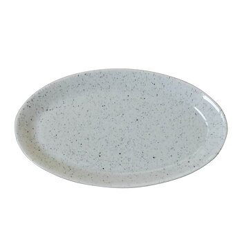 Tallrik oval 25 cm PURE Stain black
