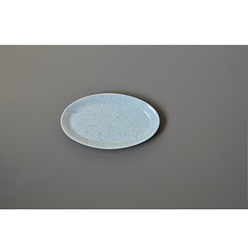 Tallrik oval 25 cm PURE Stain black