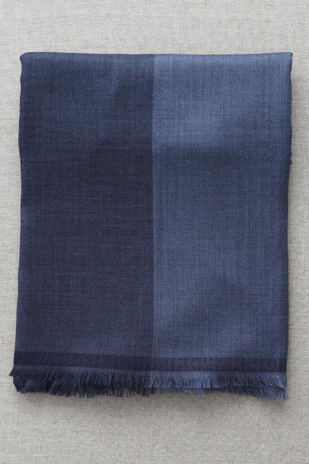Sjalpläd Classic XL Check Denim - 2