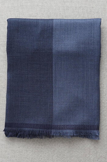Sjalpläd Classic XL Check Denim
