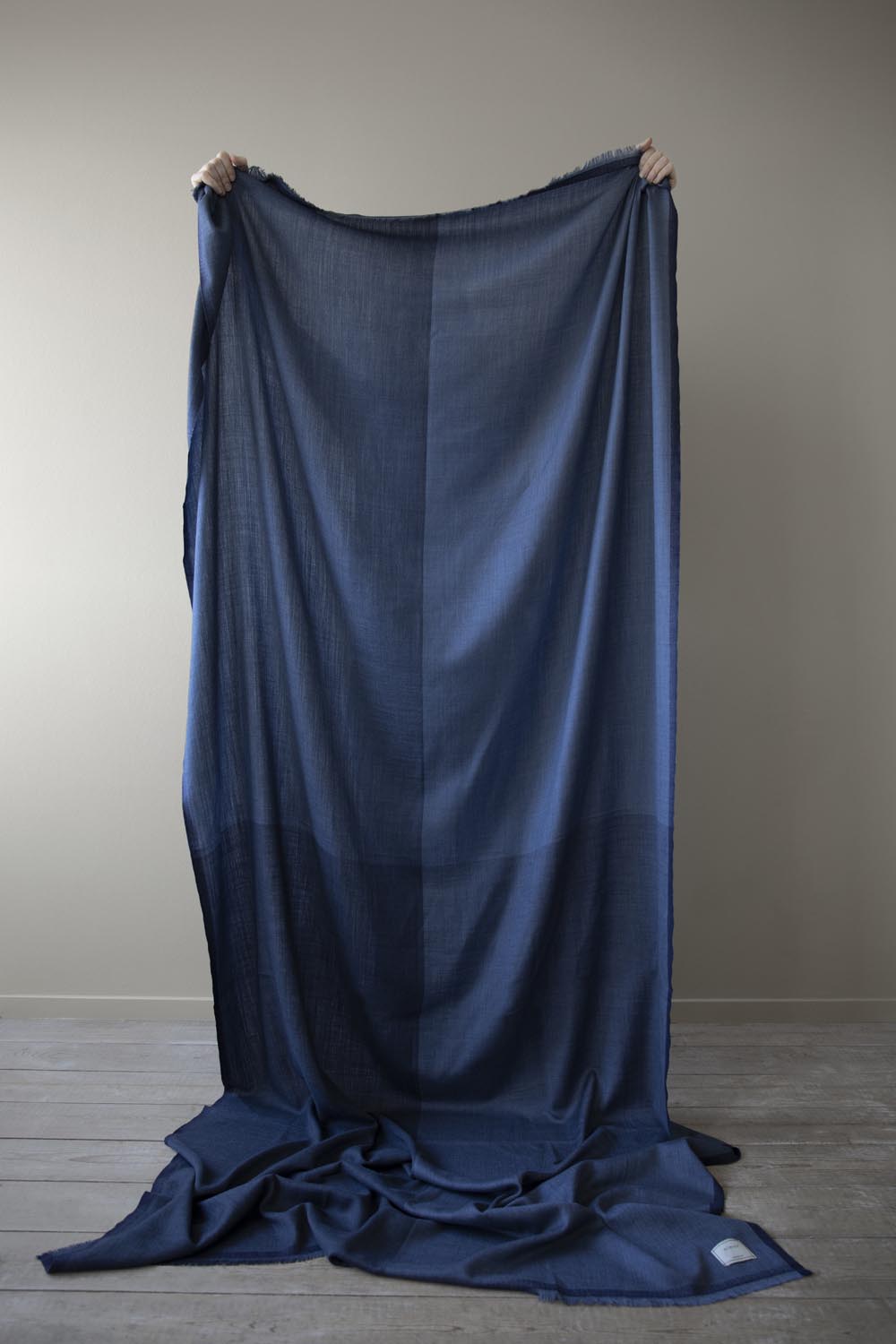 Sjalpläd Classic XL Check Denim