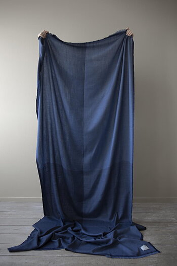 Sjalpläd Classic XL Check Denim