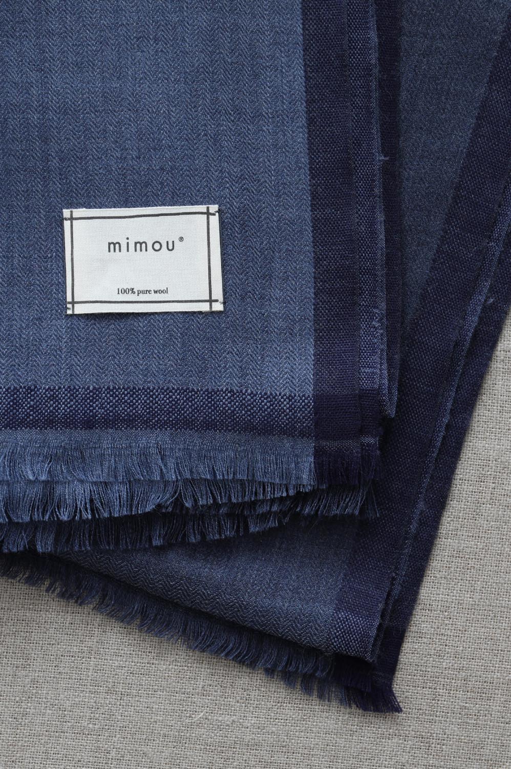 Sjalpläd Classic XL Check Denim - 5