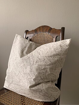 Kudde William Morris Willow Boughs print, natur