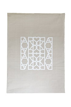 Handtryckt Poster Paris love Vit 50x70 cm