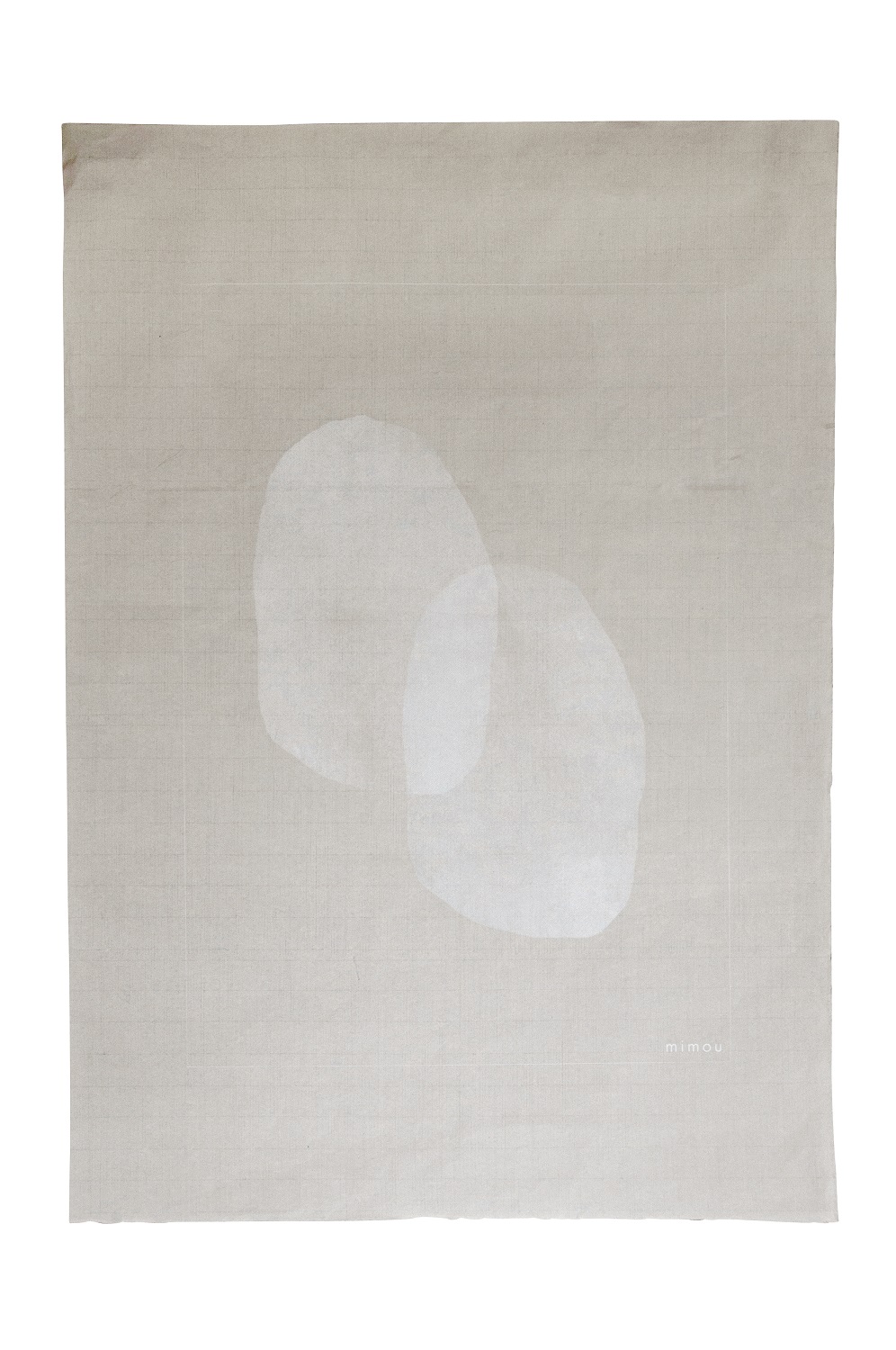 Handtryckt Poster Colour smudge Vit 50x70 cm - 2