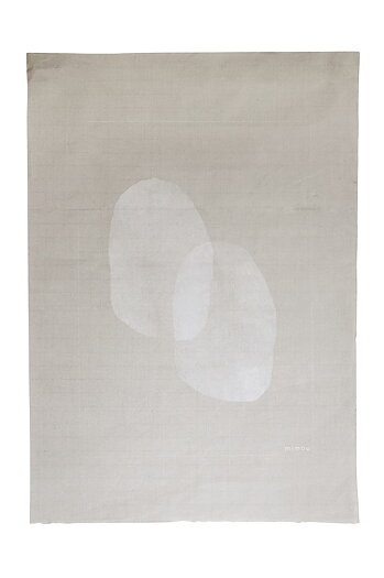 Handtryckt Poster Colour smudge Vit 50x70 cm