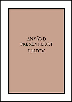 Köp med presentkort i Butik