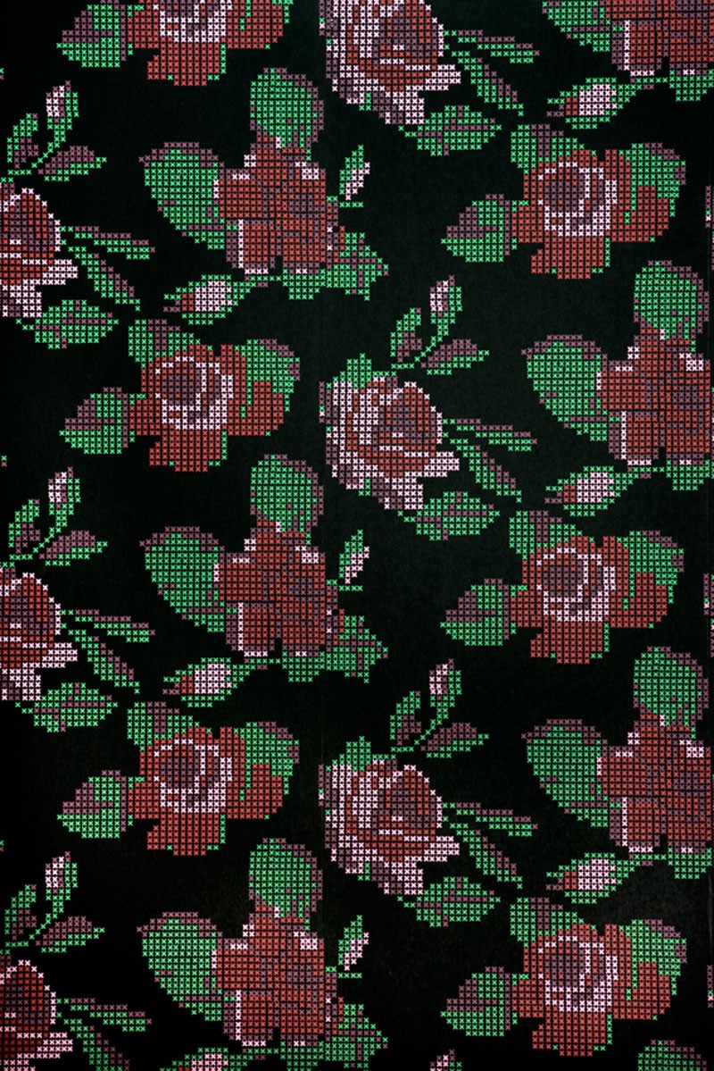 Tapet Rose Black