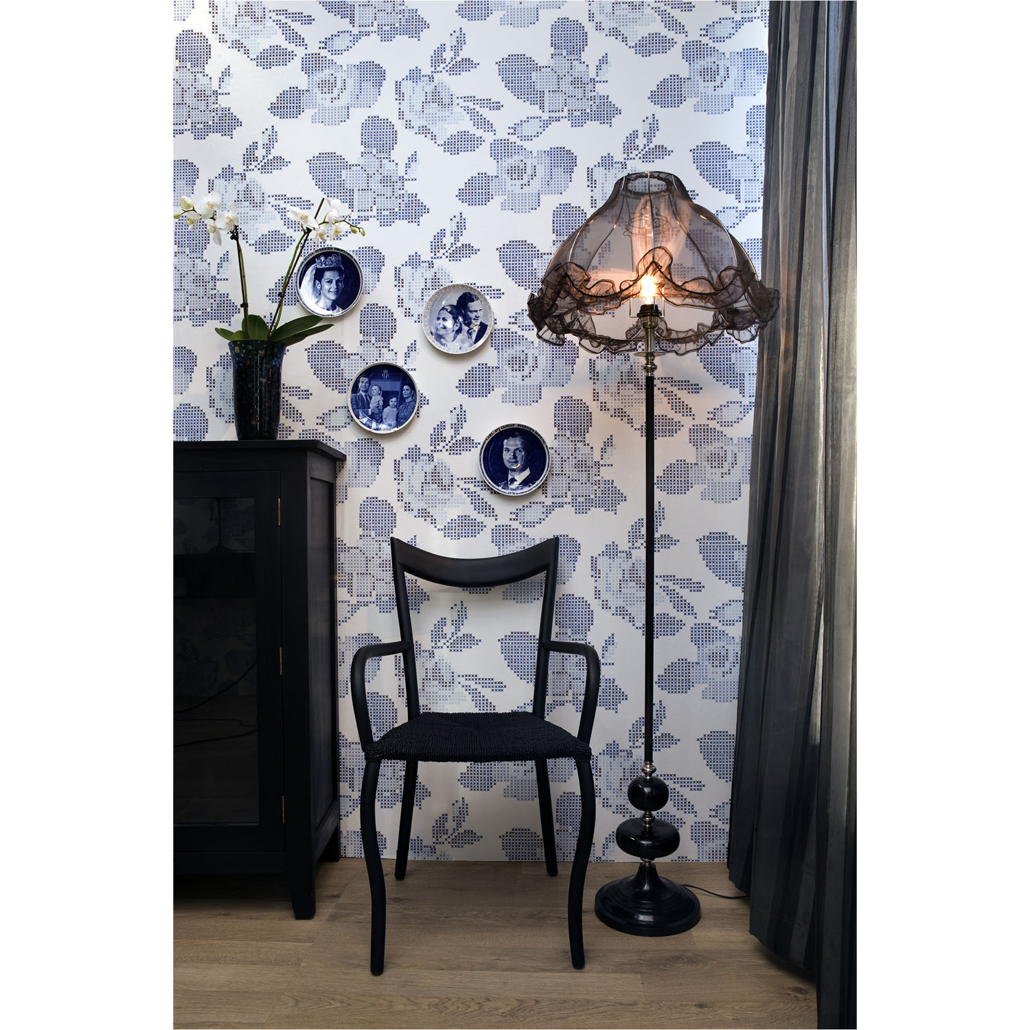 Tapet Rose Blue - 2