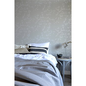 Tapet Falling Flowers Grey