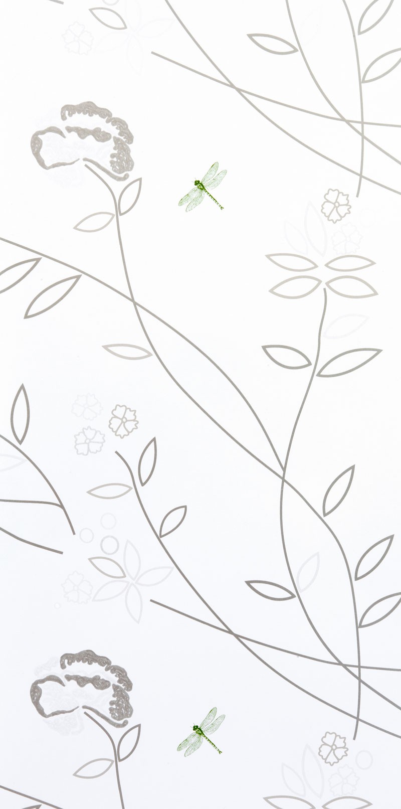 Tapet Vintage Flower White/Brass