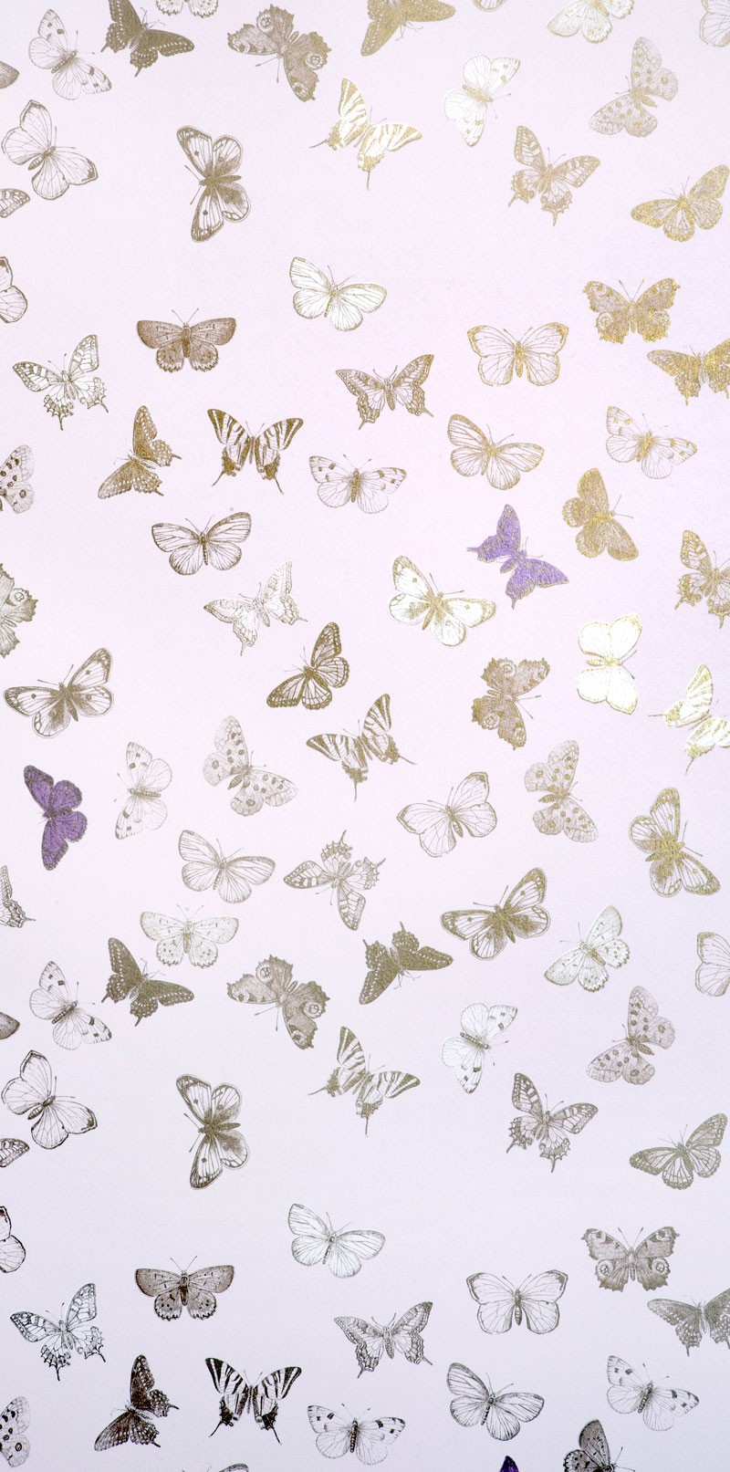 Tapet Butterfly Rose/Brass