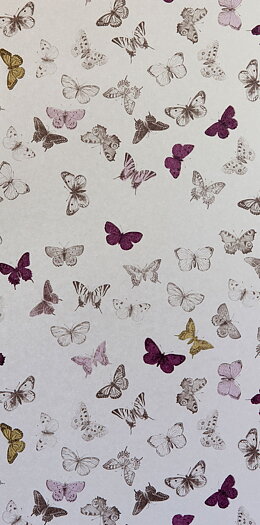 Tapet Butterfly Bronze/Multi