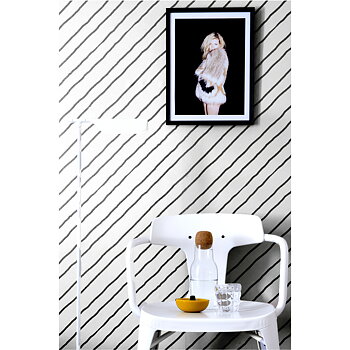 Tapet Diagonal Black