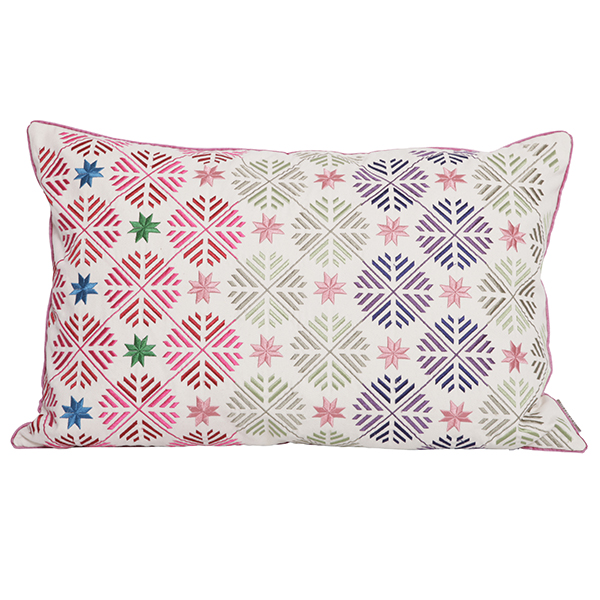 Kudde Broderi Rosa 40X60