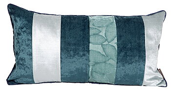 Kudde Sammet Stripe Turkos 32X60