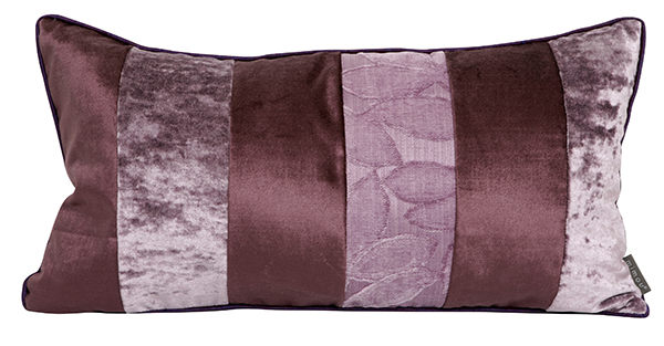 Kudde Sammet Stripe Lilac 32X60