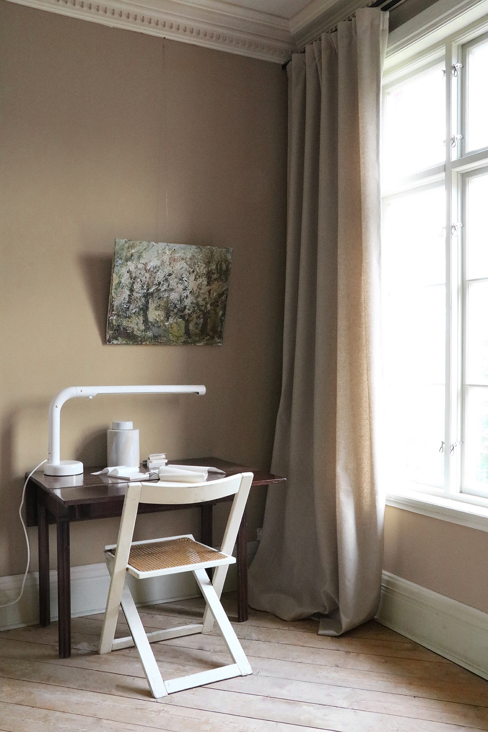 Gardin Retreat återvunnen ull Fajansbeige enkel bredd  Höjd 290 cm - 3