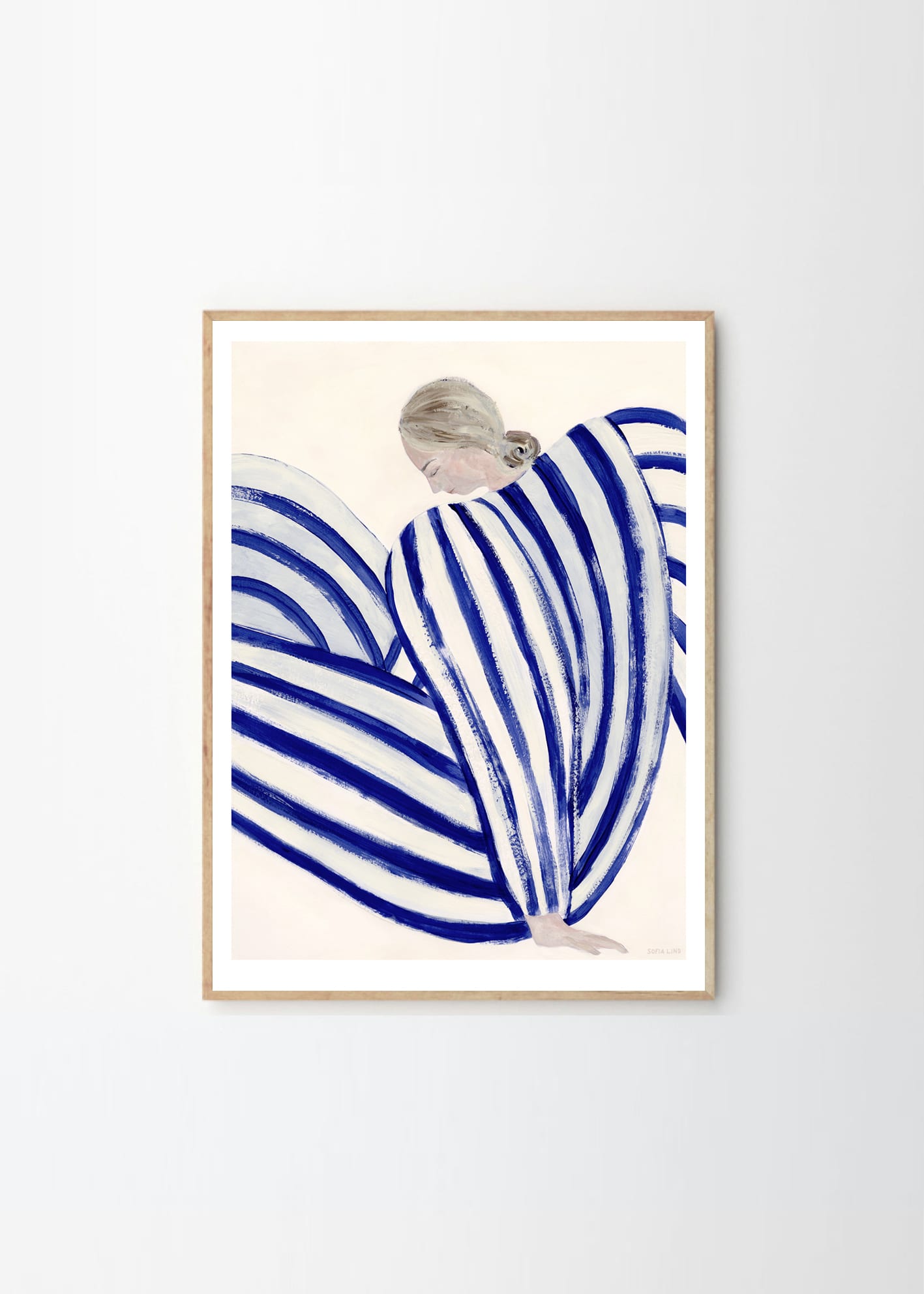 Poster Blue Stripe At Concorde 30x40 cm - 3