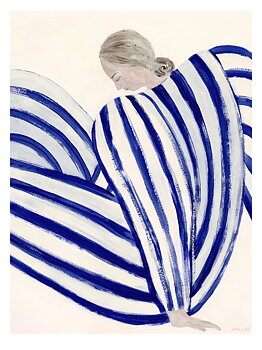 Poster Blue Stripe At Concorde 30x40 cm